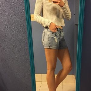 Loft faded shorts